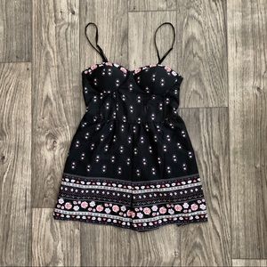 Black Boho Romper